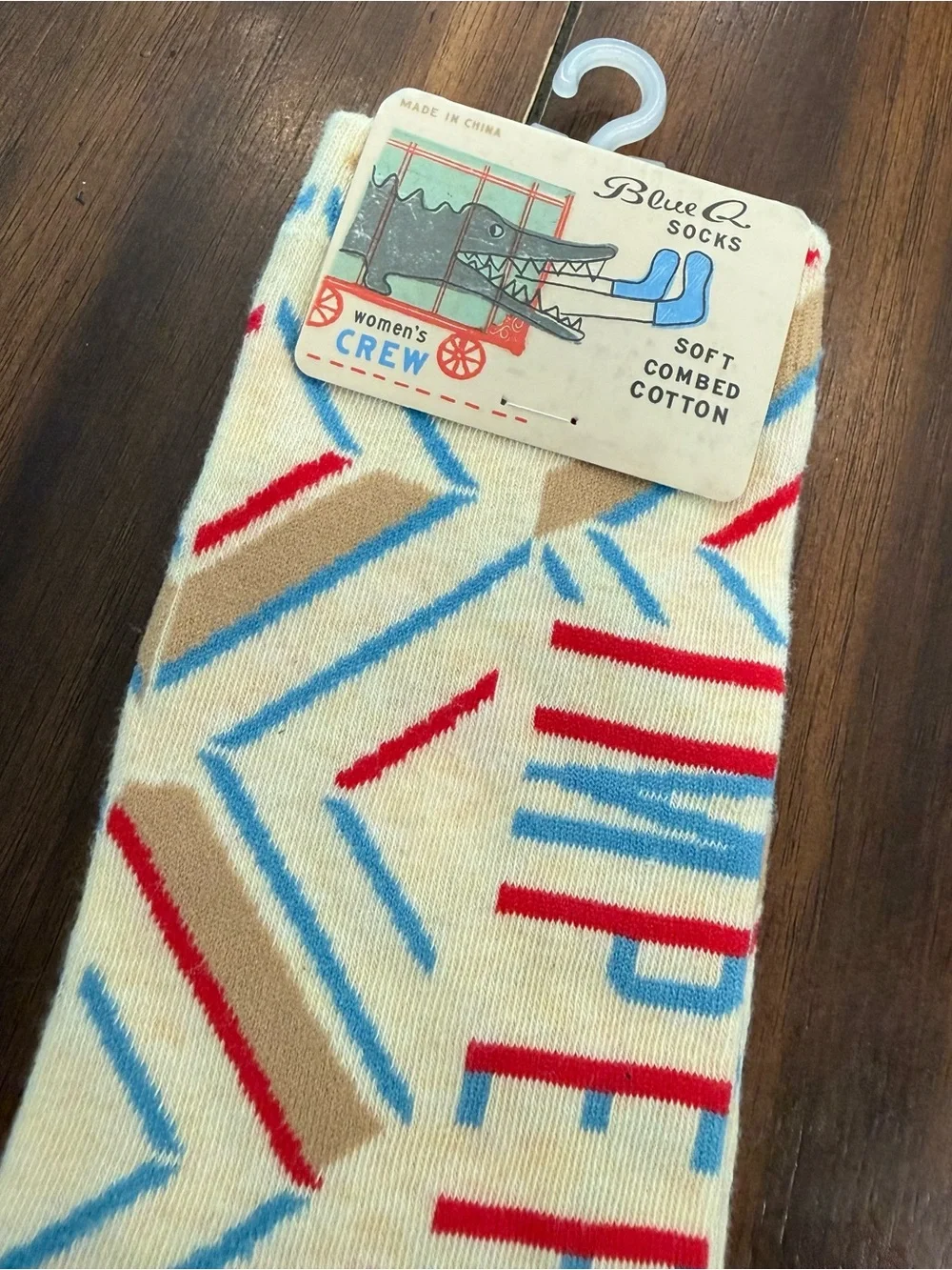 Blue Q Imperfectionist Socks Funny Quote